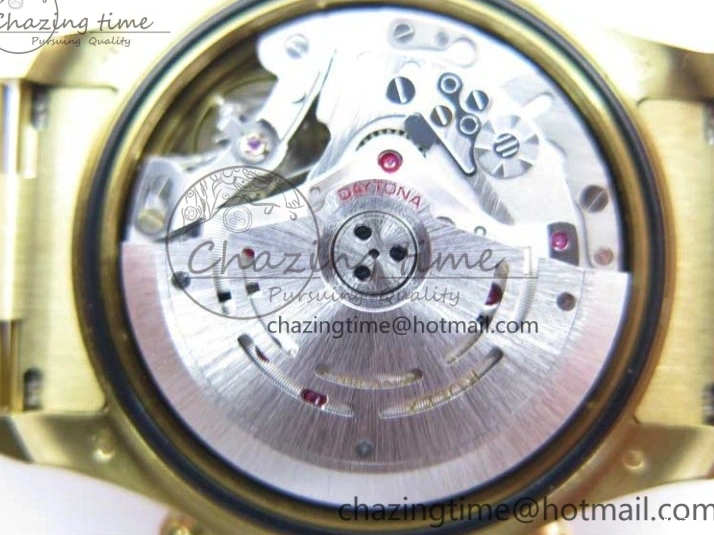 MiroTime 0306 Daytona 116589RBOW YG Rainbow Crystal BLF Best Edition Black Dial on YG Bracelet A SmoothTexture 3175